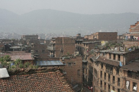 Looking over Bhaktapur.