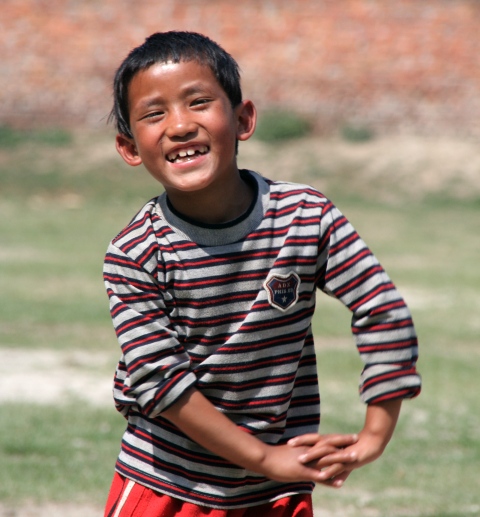 At the orphanage in Nepaltaar.