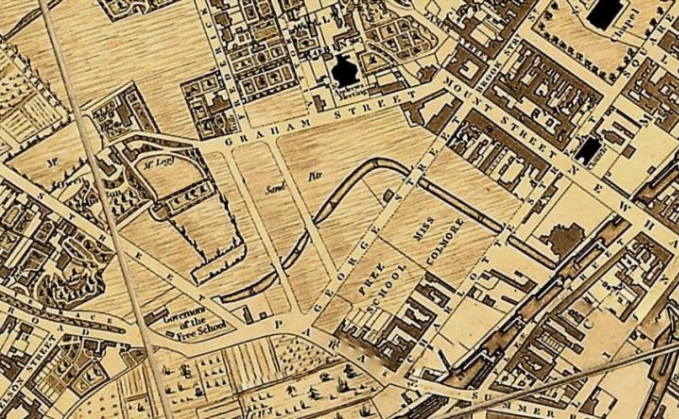 1824 map of New Hall hill sandpit