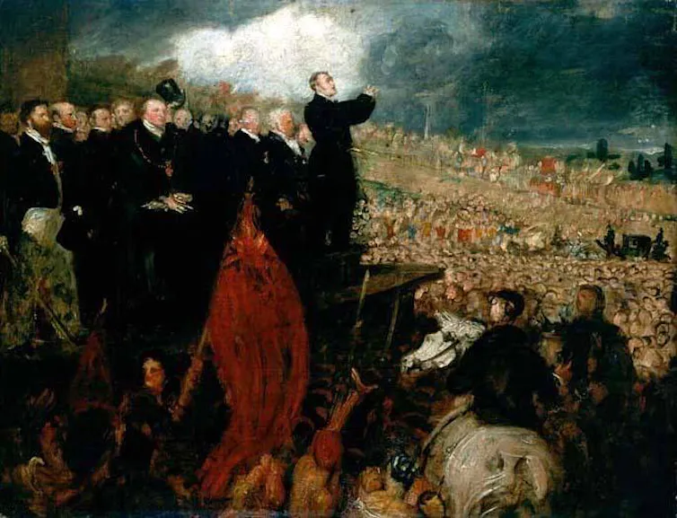 The Meeting Of The Unions on Newhall Hill, Birmingham, 1832