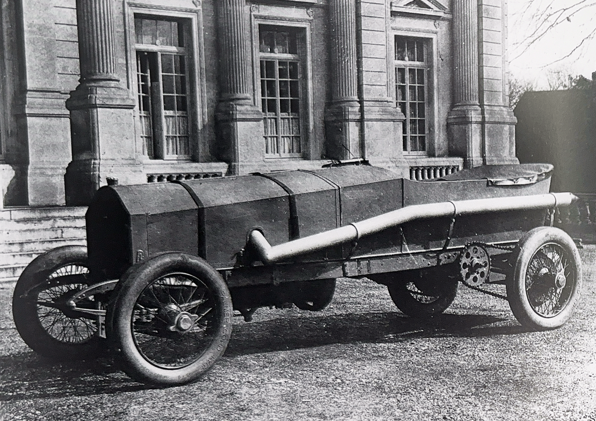 Chitty Bang Bang outside Higham Park